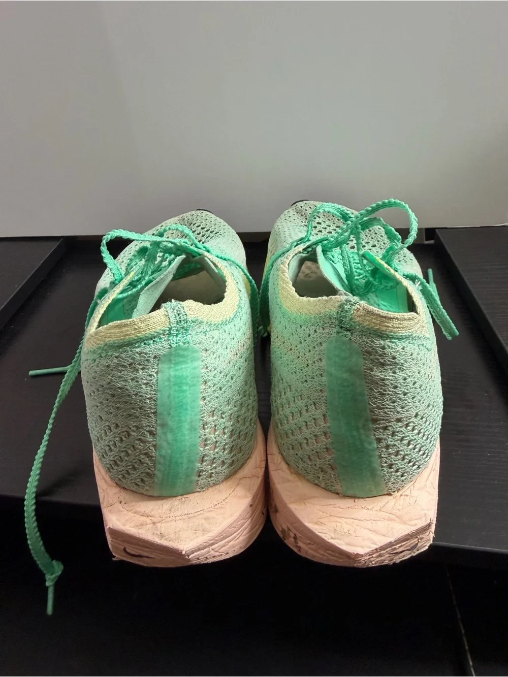 Nike Women's Seafoam Green Knit Running Sneakers
